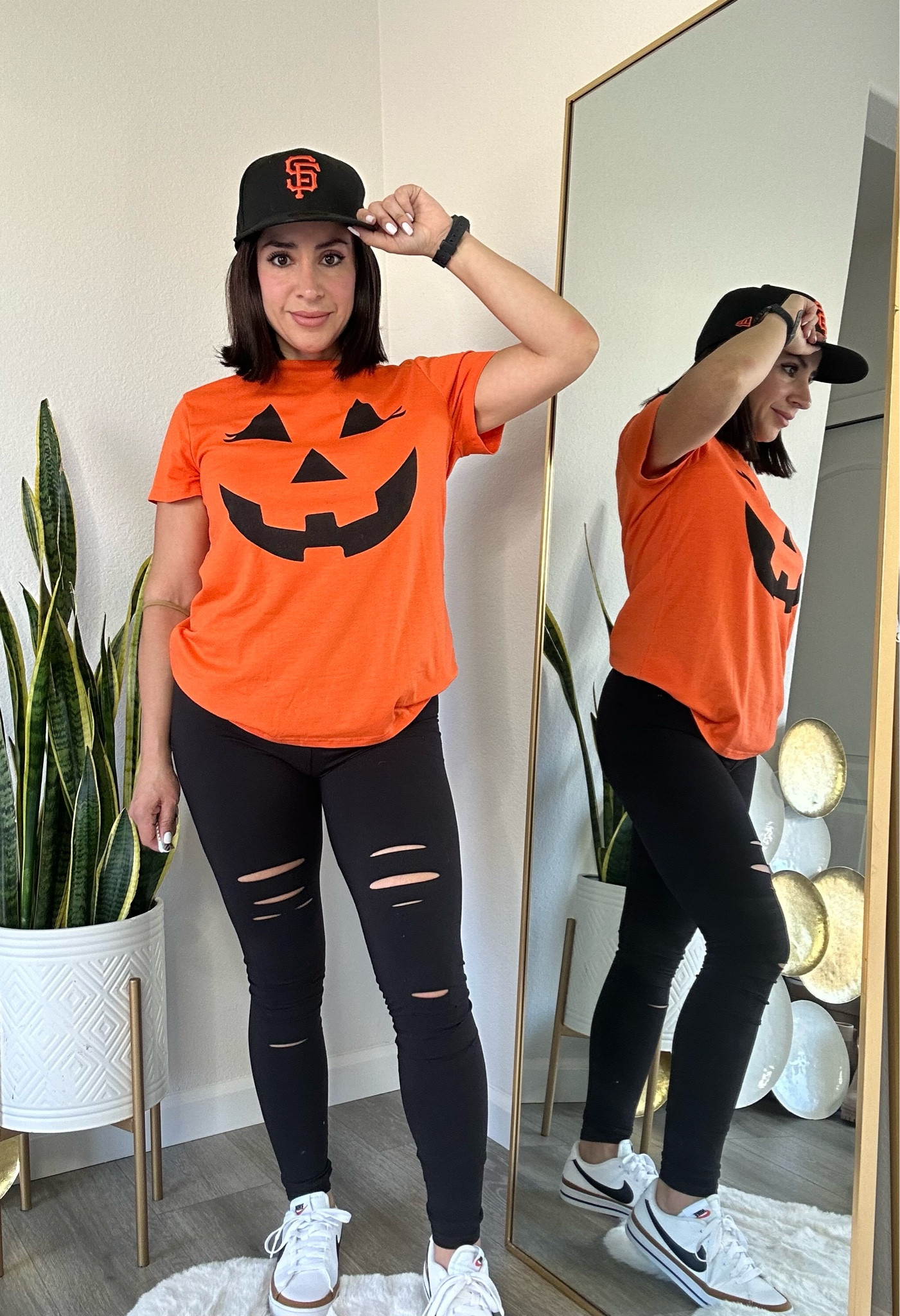 🎃🎃🎃 these leggings are super buttery, comfy and cute. 
Shirt: Small 
Leggings: medium 

#LTKstyletip #LTKfindsunder50 #LTKSeasonal