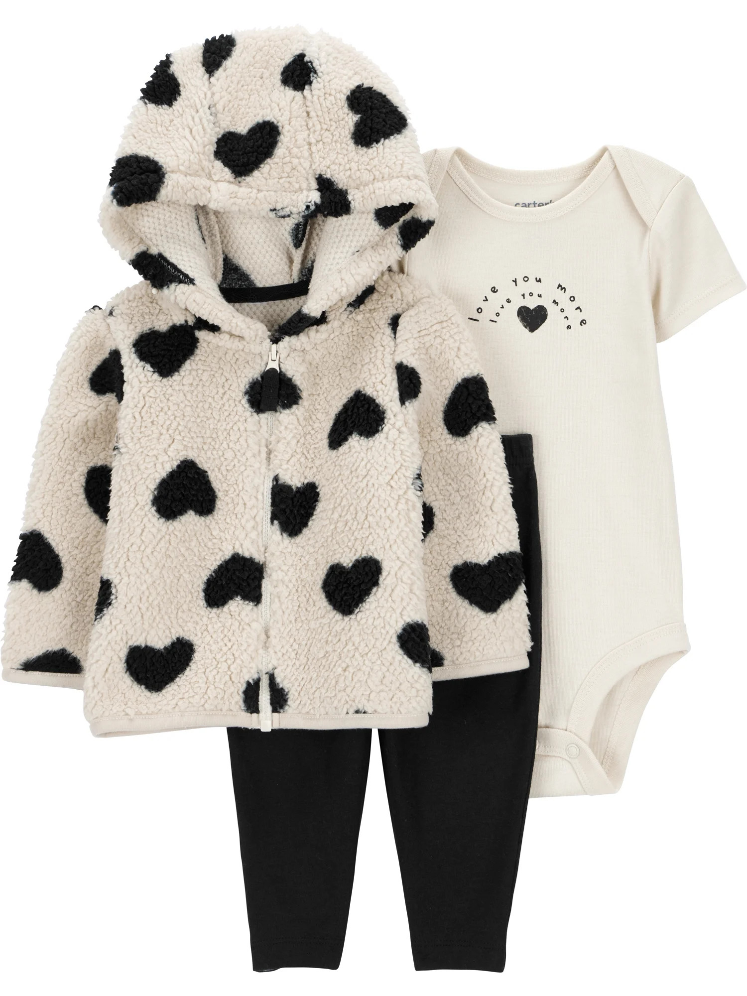 Carter's Child of Mine Baby and Toddler Girl Cardigan Outfit Set, 3-Piece, Sizes 0/3-24 Months | Walmart (US)