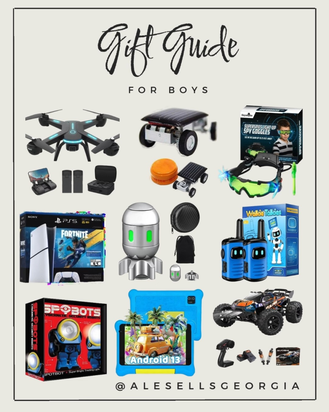 All the action-packed and tech-forward gifts for the boys in your life! Shop drones, RC cars, PS5, and more! #GiftsForBoys #TechToys #HolidayGiftGuide 

 #LTKGiftGuide #LTKHoliday #LTKSaleAlert