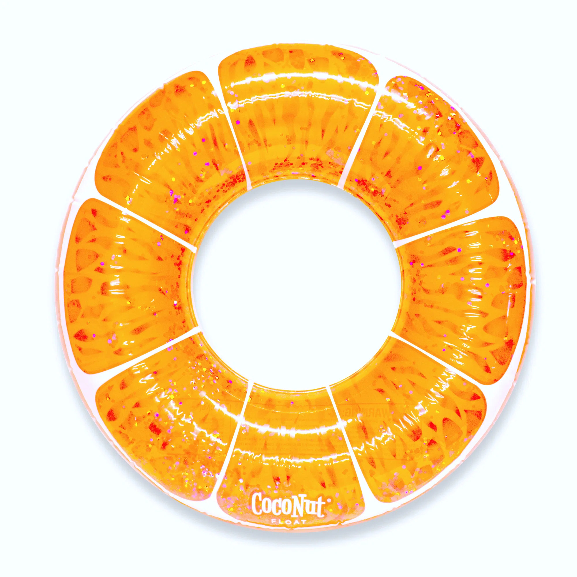 CocoNut Outdoor Tangerine Orange Glitter Pool Float | Wayfair | Wayfair North America
