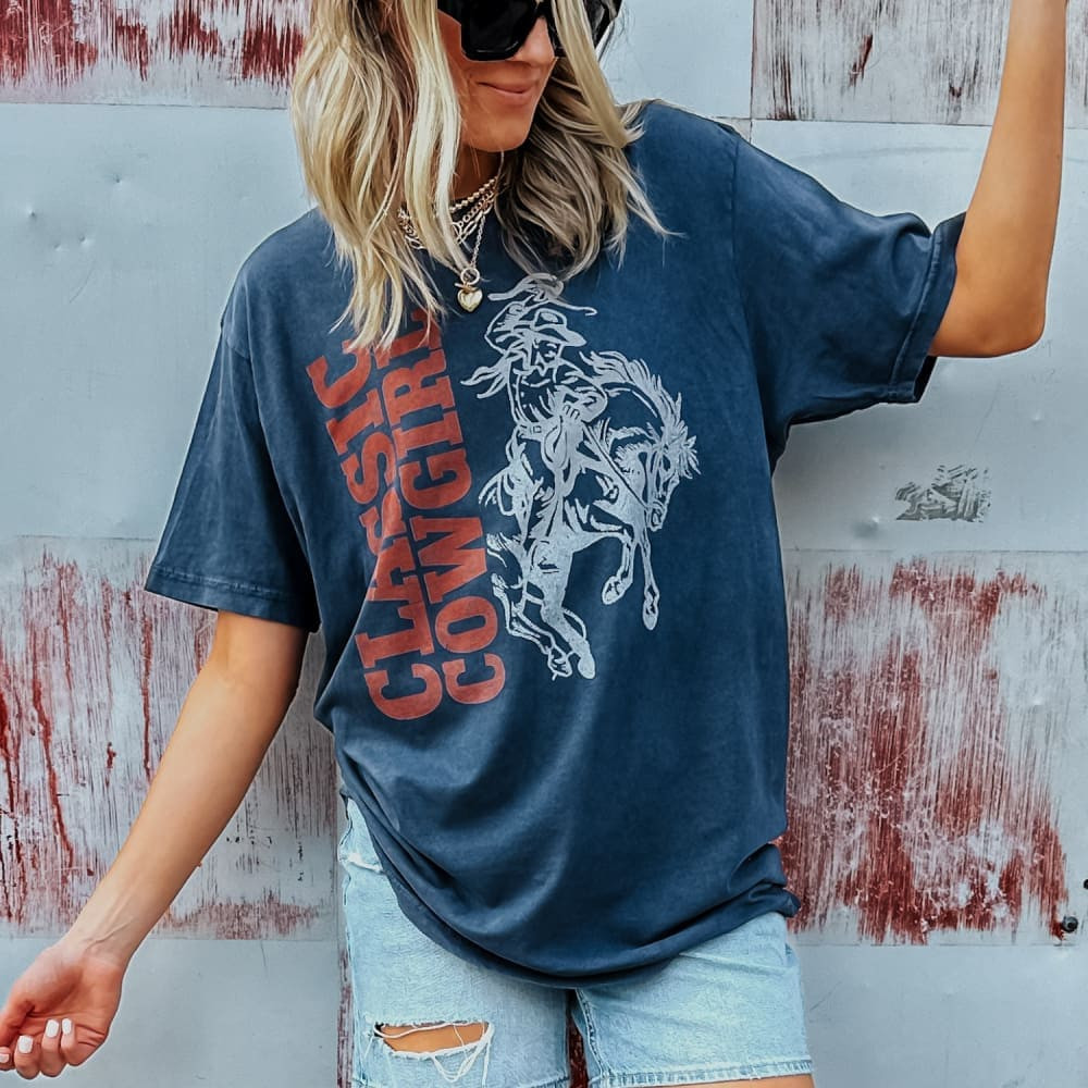 Classic Cowgirl Vintage Tee | Mountain Moverz
