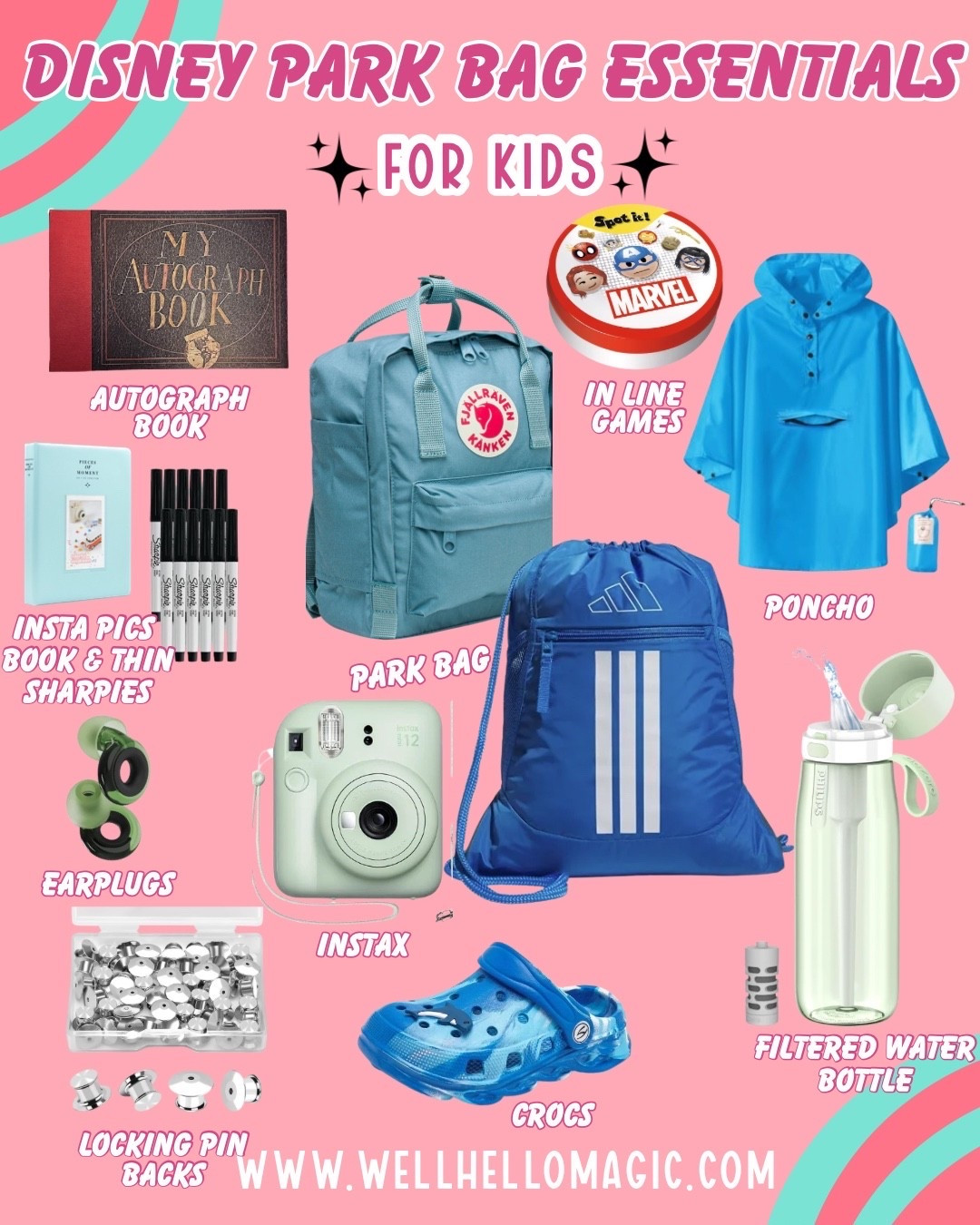 The Ultimate Disney World Backpack Essentials for Kids | My Complete Disney Park Bag Packing List for Families Visiting Walt Disney World

#LTKTravel #LTKKids #LTKBaby