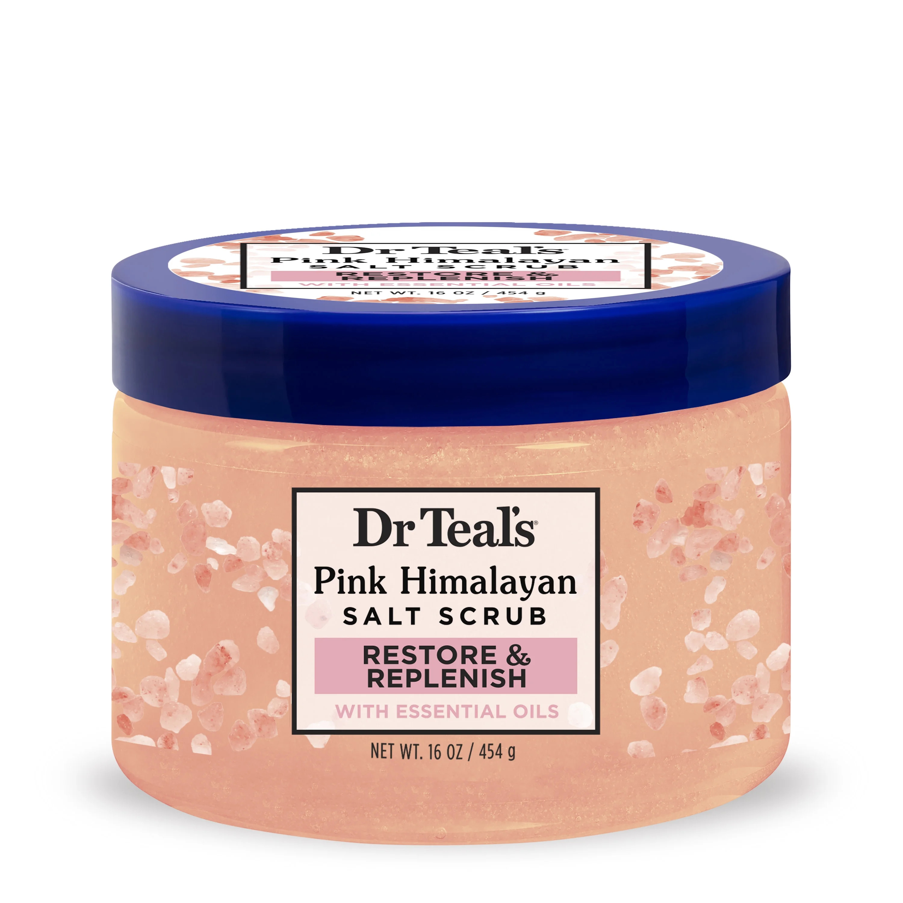 Dr Teal's Pink Himalayan Sea Salt Scrub, 16oz | Walmart (US)