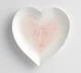 Watercolor Heart Shaped Stoneware Plate | Pottery Barn | Pottery Barn (US)