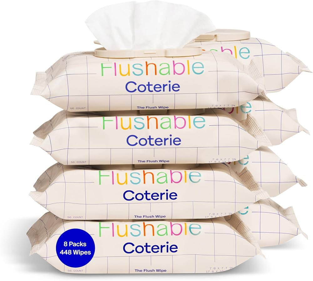 Coterie Flushable Wipes for Toddlers, Designed for Potty Training, Safe for Sensitive Skin, Hypoa... | Amazon (US)
