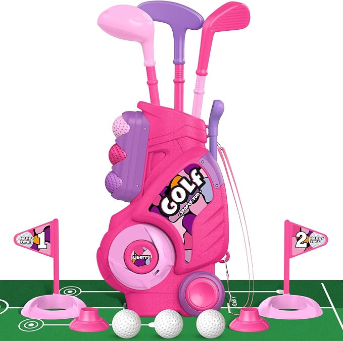 Liberry Toddler Golf Set with Putting Mat for 2 3 4 Years Old Boys Girls, Upgraded Kids Golf Cart... | Amazon (US)