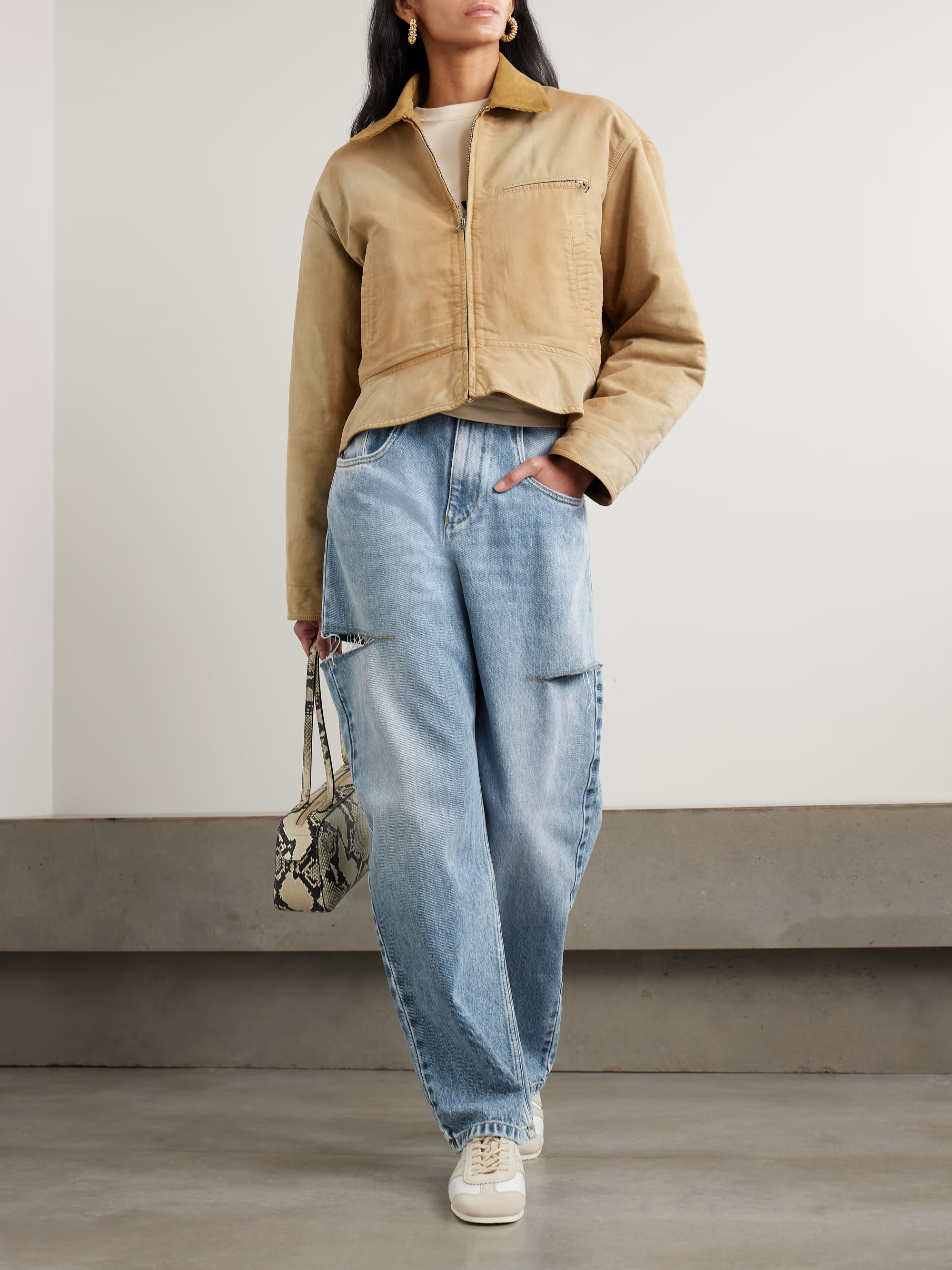 MAISON MARGIELA Cutout high-rise wide-leg jeans | NET-A-PORTER | NET-A-PORTER (US)