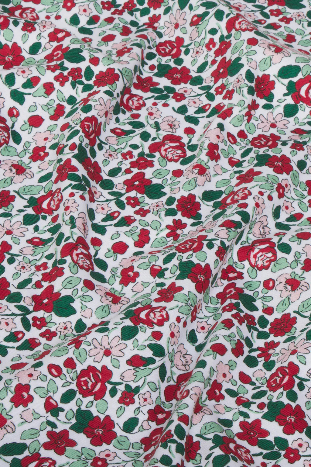 Kids Long-Long Set in Classic Red Elizabeth Floral | Lake Pajamas