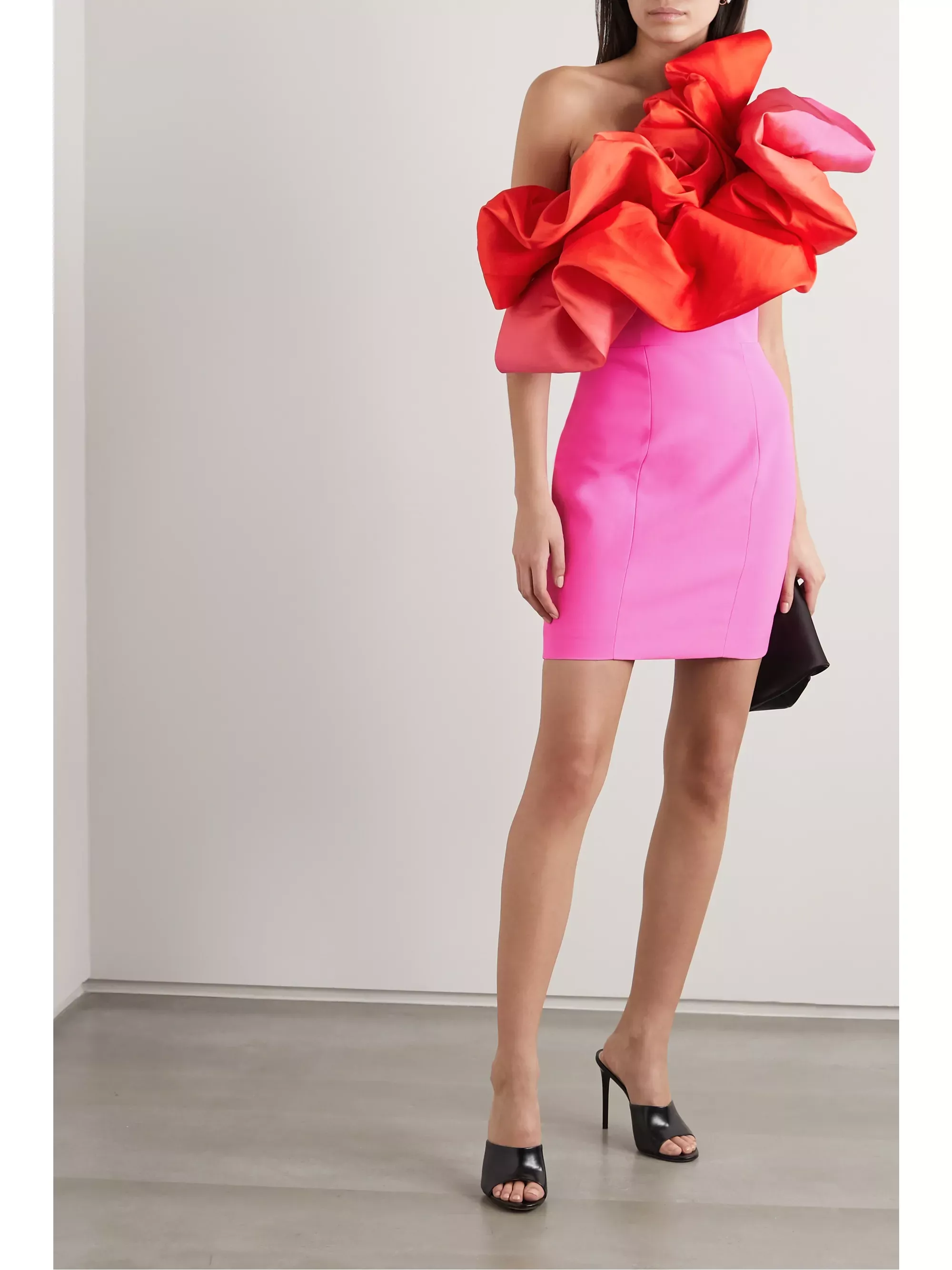 Aidan Mattox Red Pleated Tea Dress curated on LTK