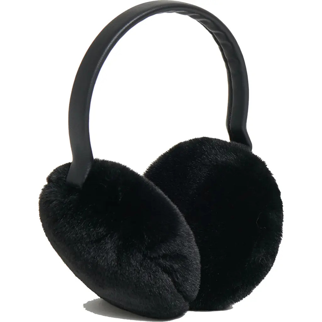 Apparis Esme Faux Fur Earmuffs in Noir at Nordstrom | Nordstrom