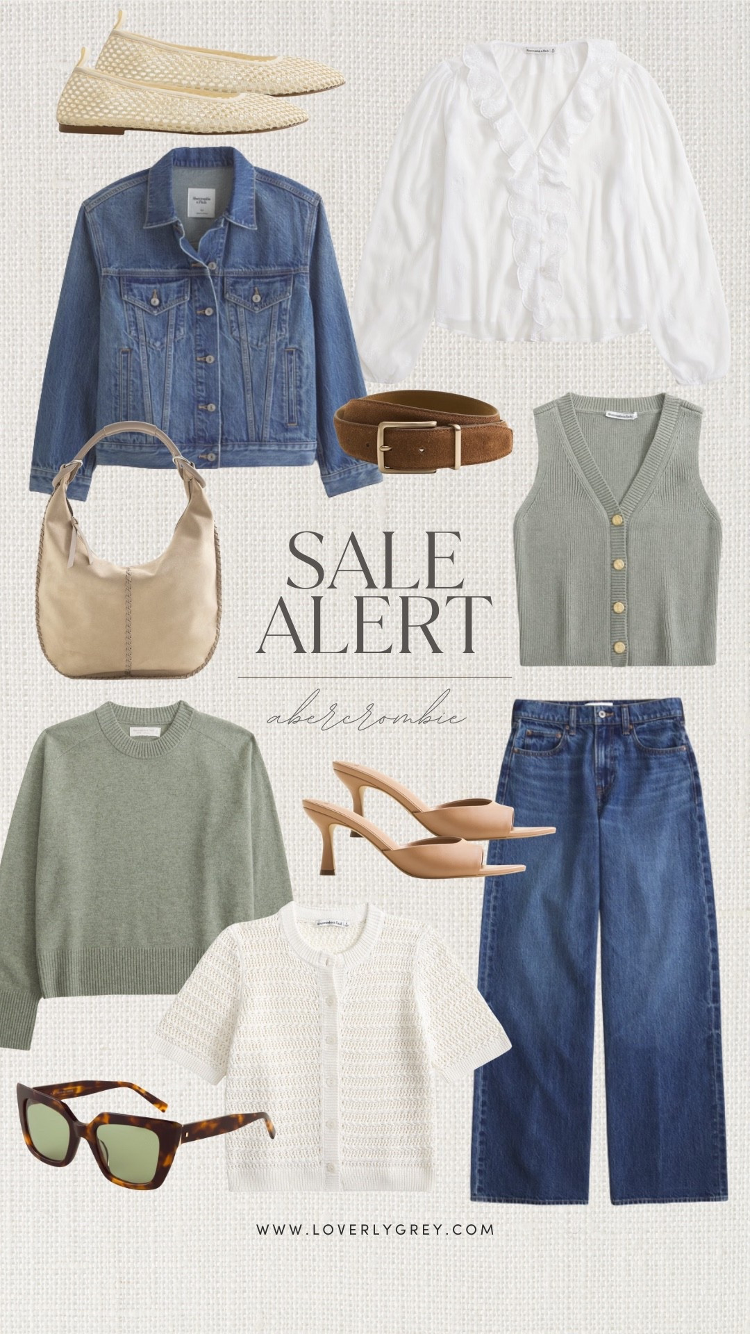 Abercrombie sale alert! 👏🏼 They have so many great staples & basics - perfect for transitioning into spring! Use AFLOVERLY for an extra 15% off! @abercrombie #AbercrombiePartner @shop.ltk #liketkit

25-40% Off All Jeans: *Offer valid in stores and online 1/29/2026-2/2/2026 in US/CA. Excludes clearance. Online price reflects discount.
20% Off Almost Everything: *Offer valid in stores and online 1/29/2026-2/2/2026 in US/CA. Exclusions apply as indicated. Online price reflects discount.
Promo Code: *Use code AFLOVERLY to get an additional 15% off almost everything in stores and online at checkout from 1/29/26-2/2/26 in US/CA. Exclusions apply. See details online.

Loverly Grey, Abercrombie sale, denim, wide leg jeans, denim jacket, sweater, spring sweaters 

#LTKSeasonal #LTKSaleAlert