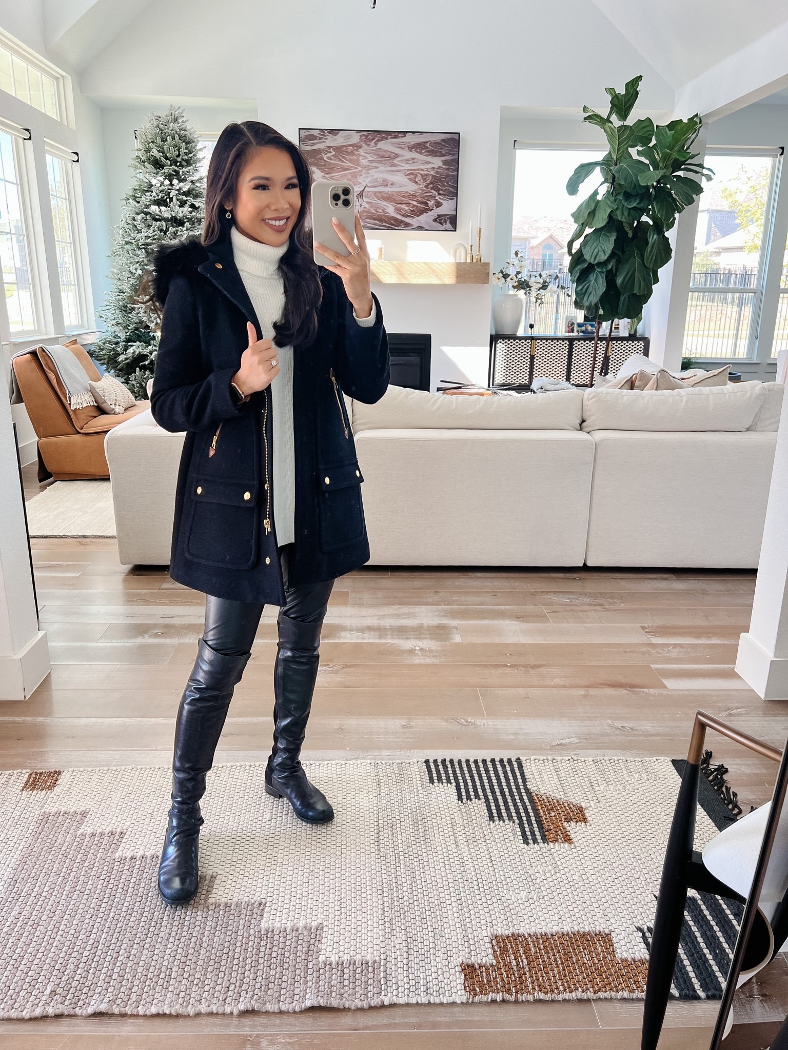 J.Crew chateau parka I have loved for years! This has deep pockets with a fitted silhouette. I love dressing it up like I have here or it can be worn casually with sneakers. Wearing size 00P and it fits TTS. Use code SOGOOD for $100 off!

#LTKsalealert #LTKstyletip #LTKSeasonal