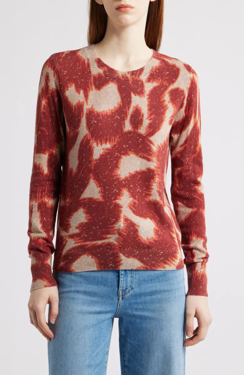 NIC+ZOE Abstract Animal Print Supersoft Sweater | Nordstrom | Nordstrom