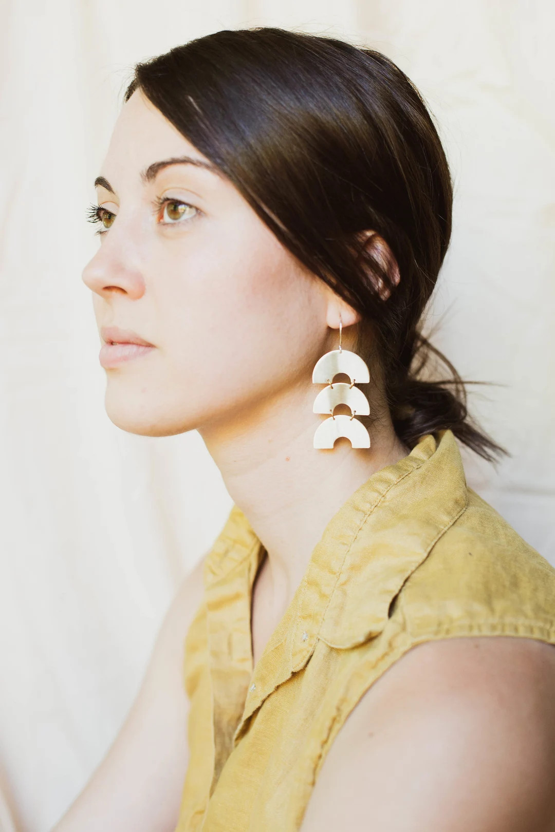 Geometry Earrings, Statement Earrings, Bold Earrings, Gift for Her, Tassel Fringe Earrings, HORIZ... | Etsy (US)