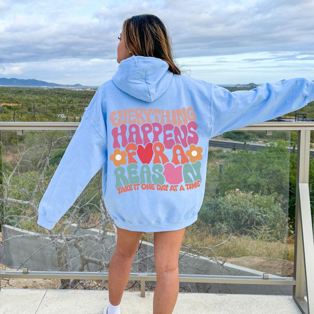 Everything Happens for A Reason Hoodie Trendy Sweatshirts - Etsy | Etsy (US)
