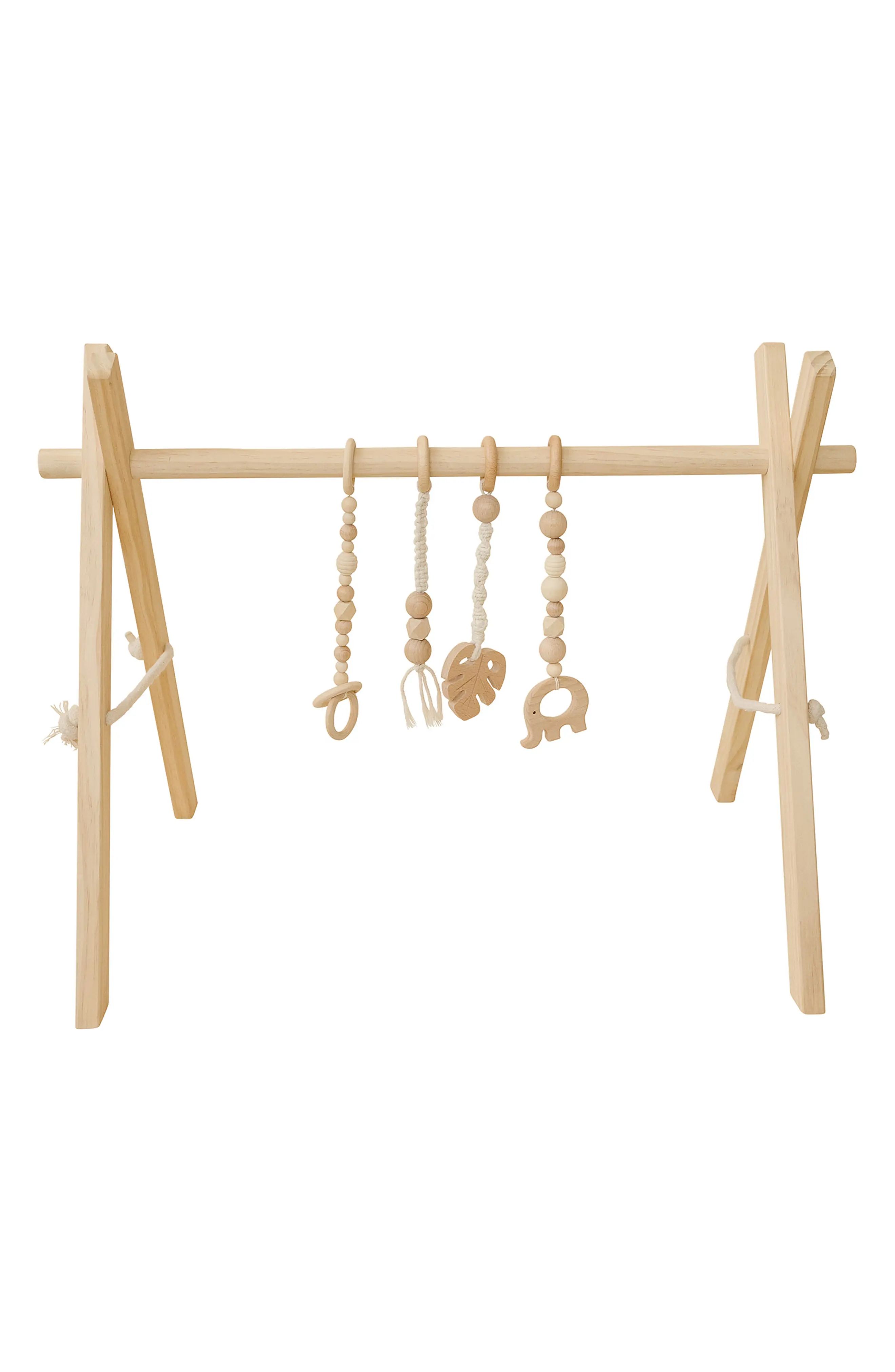 Poppyseed Play Wooden Baby Gym in White at Nordstrom | Nordstrom