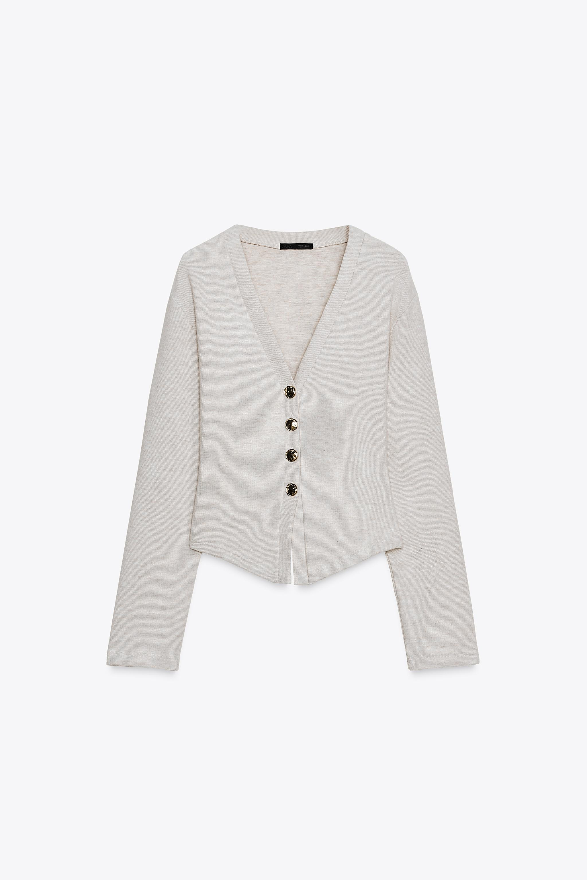 SOFT BUTTON CARDIGAN | Zara US