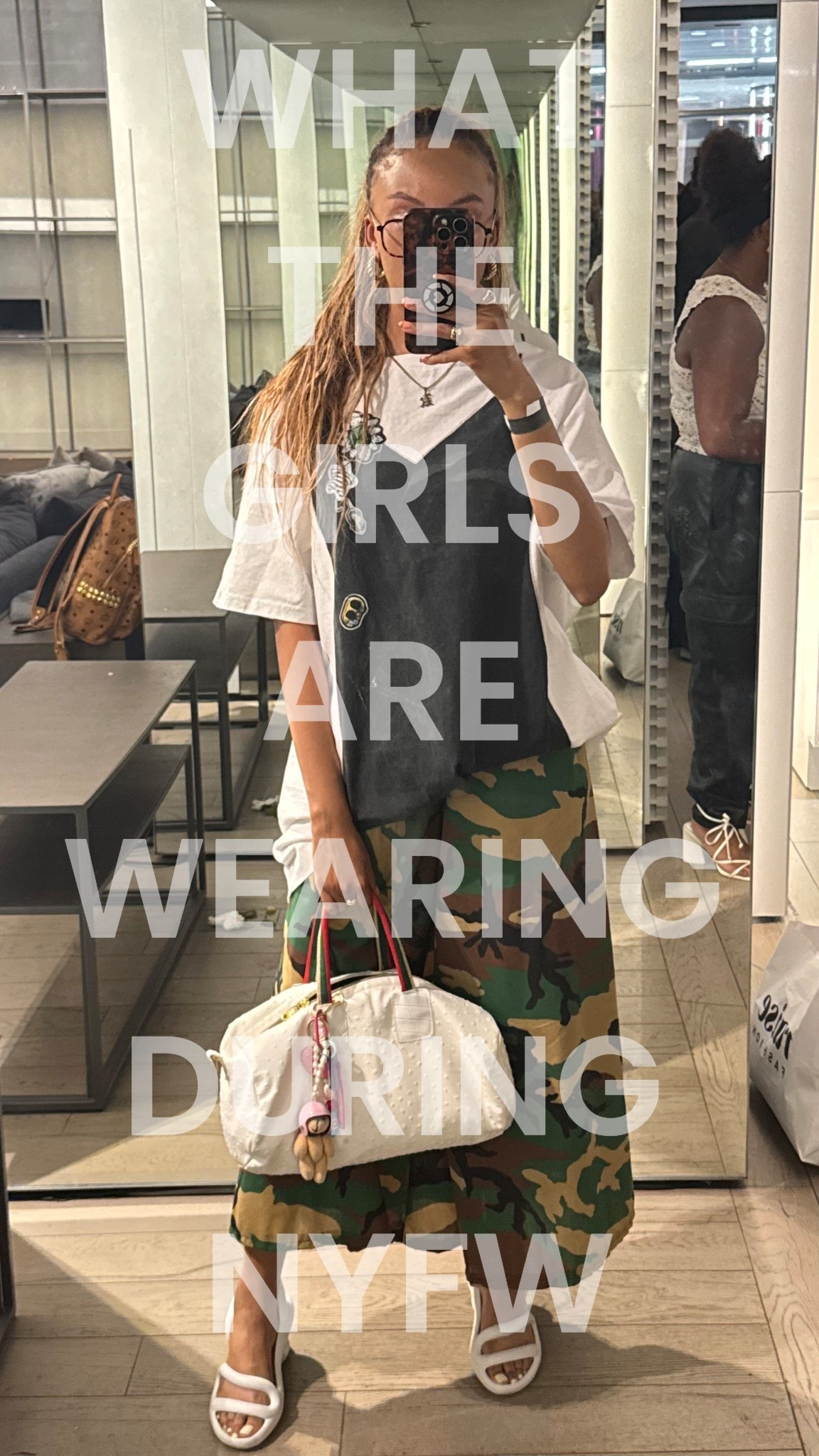 WHAT ARE THE GIRLS *me* WEARING DURING NYFW?! 

👗Marc Jacobs graphic t shirt dresses 
👖overused camp shorts (designed by my friend but find dupes in this post!) 
👜 bag custom made 🙂‍↔️ but dupes listed! 
👡 camper heels! 

#LTKTall #LTKStyleTip #LTKNYFW