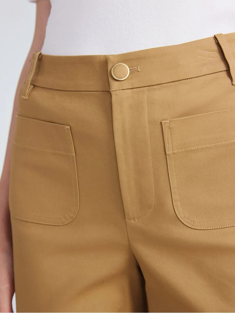 Free Assembly Women's and Women's Plus Cropped Trousers, 26" Inseam, Sizes 0-26 | Walmart (US)