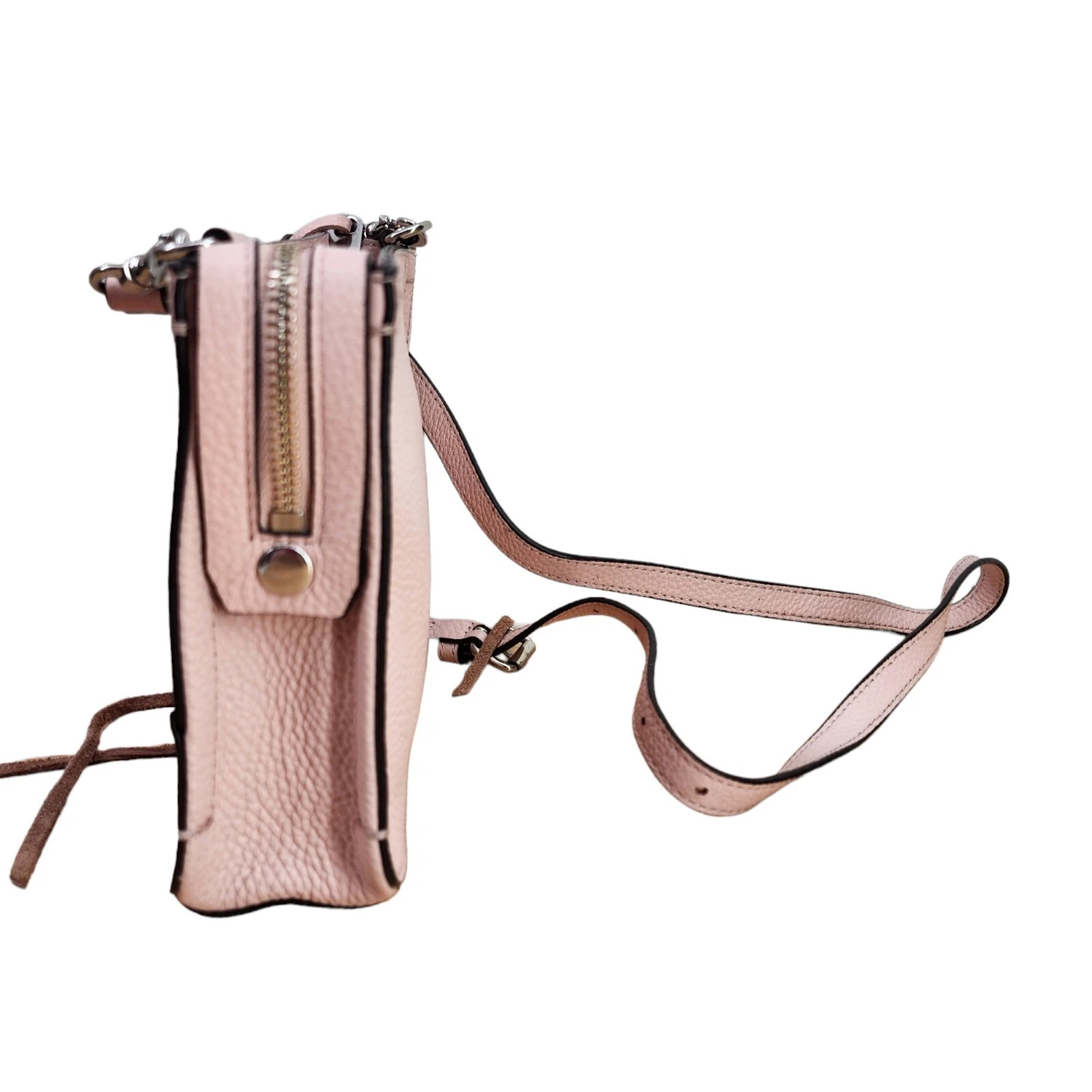 Rebecca Minkoff Regan Light Pink Leather Crossbody Handbag Size 9 x 6 x 2.5 | eBay AU