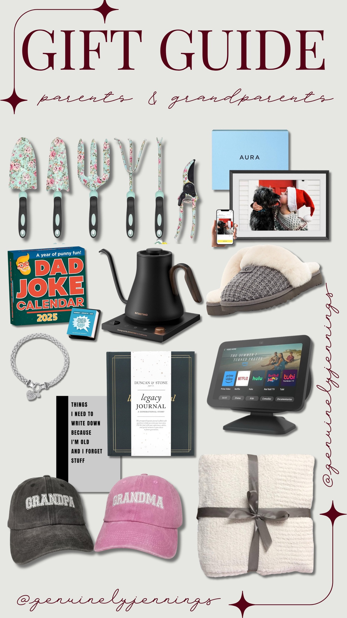 Gift guide: gift ideas for parents & grandparents! 🎁 #giftsforgrandparents #momgift #dadgift #founditonamazon

#LTKGiftGuide #LTKHoliday #LTKFindsUnder50