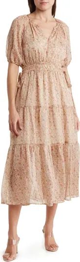 Floral Print Tiered Ruffle Dress | Nordstrom