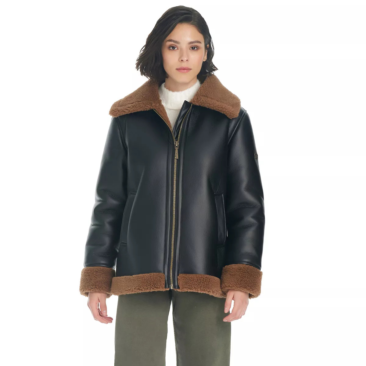 Women's Koolaburra by UGG Motorcycle Shearling Jacket | Kohl's