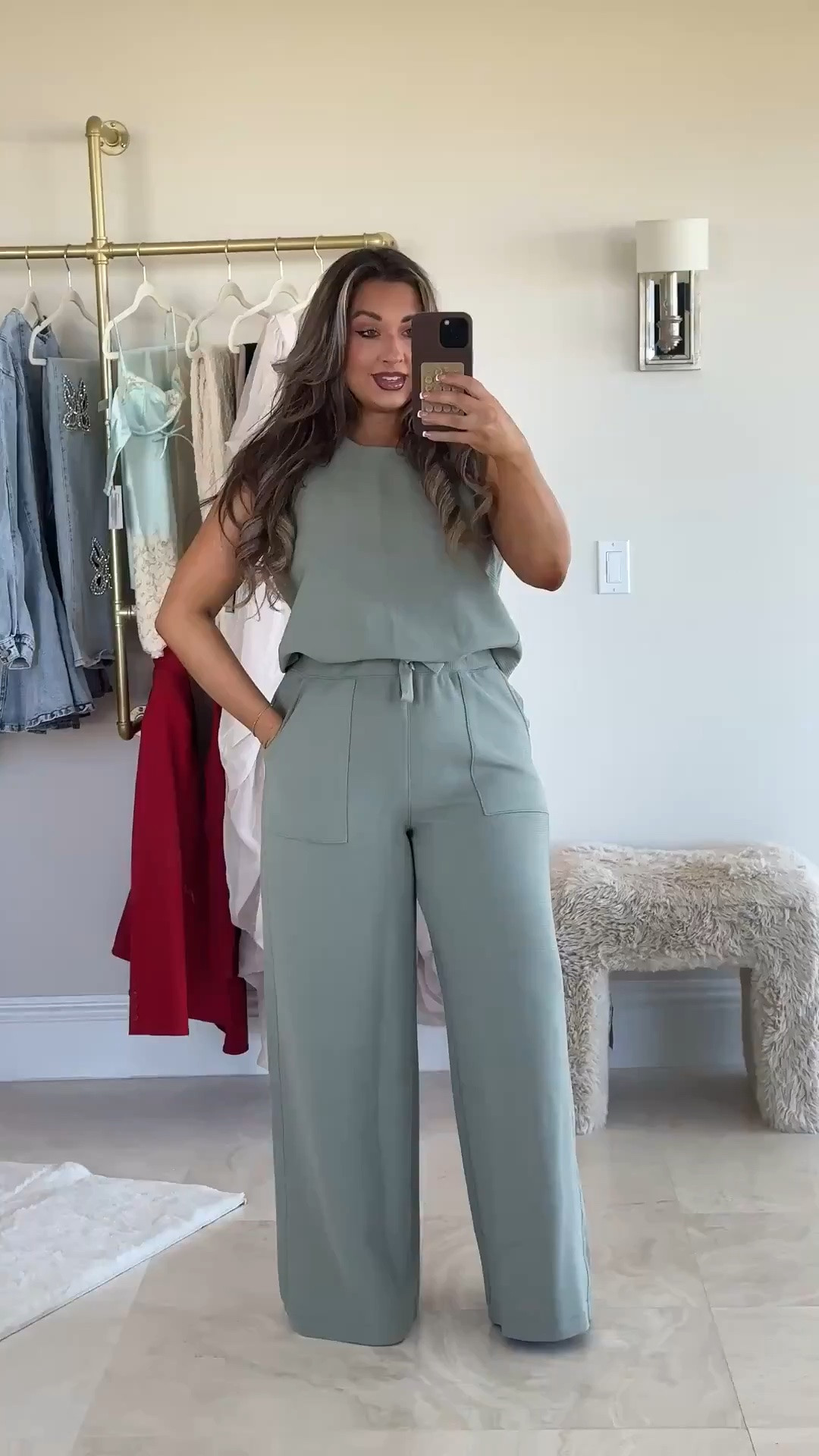 Spanx annual sale 20% off everything starting 9/24! This jumpsuit is ICONIC! You can go to the restroom in it too without taking the whole thing off. I’m wearing a regular large and I’m 5’4 170 LBS for reference

#LTKootd #LTKgrwm #LTKSaleAlert