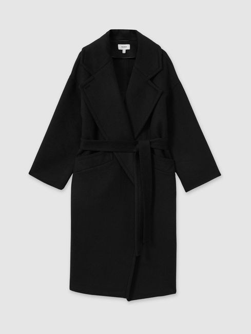 Bridget
                Wool-Blend Blindseam Coat | Reiss UK