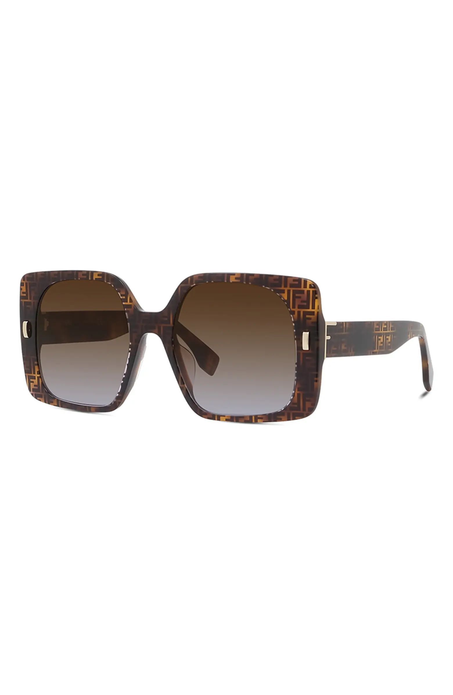 The Fendi First 53mm Square Sunglasses | Nordstrom