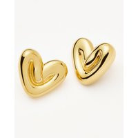 Puffy Heart Oversized Stud Earrings |18k Gold Plated | Missoma US