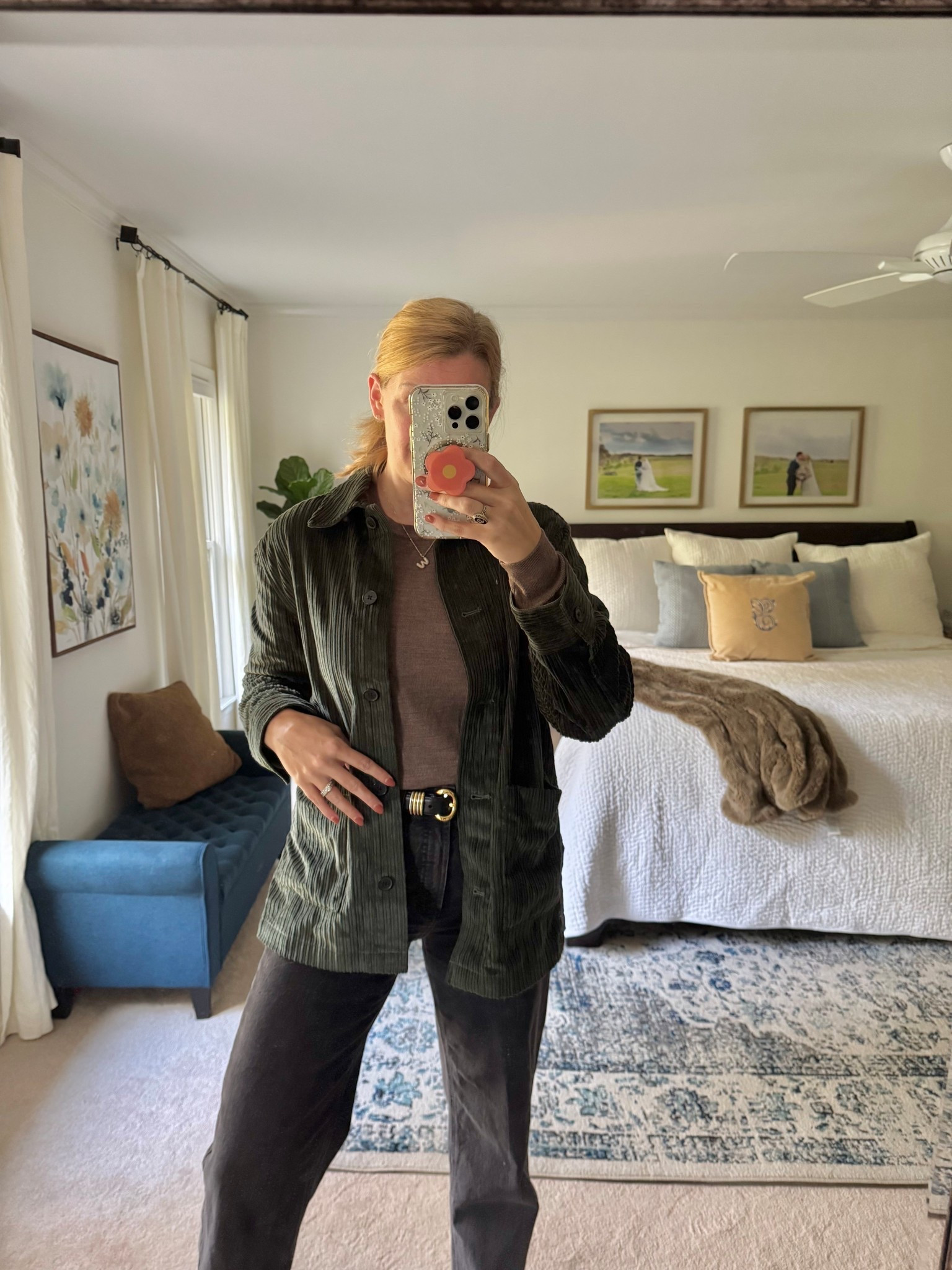 Corduroy shirt jacket, brown merino sweater and high waisted wide leg faded black jeans

Shirt jacket on sale currently! Runs a little big 

Mixed metal belt, silver and gold accents

#LTKSaleAlert #LTKStyleTip #LTKSeasonal