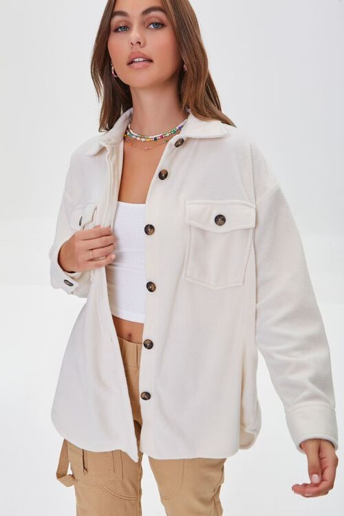 Fleece Button-Front Shacket | Forever 21 (US)