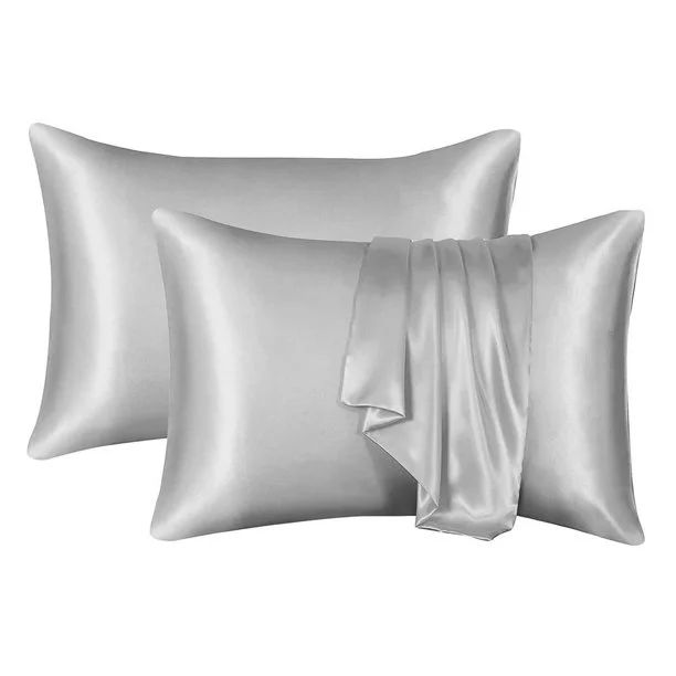 100% Mulberry Pure Silk Pillowcase Satin Pillow Case for Hair and Skin, Standard Queen Pillow Cov... | Walmart (US)