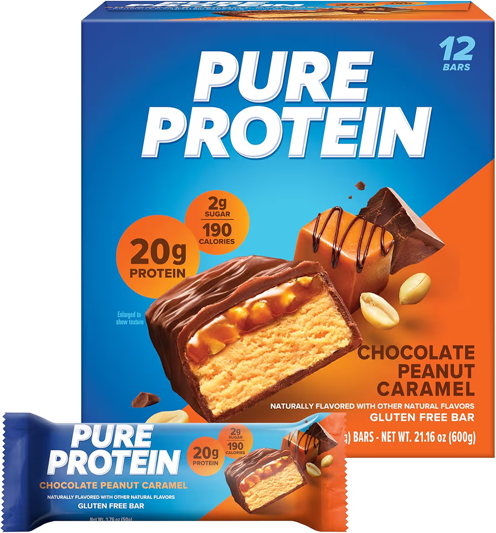 Pure Protein Bars, High Protein, Nutritious Snacks to Support Energy, Low Sugar, Gluten Free, Cho... | Amazon (US)
