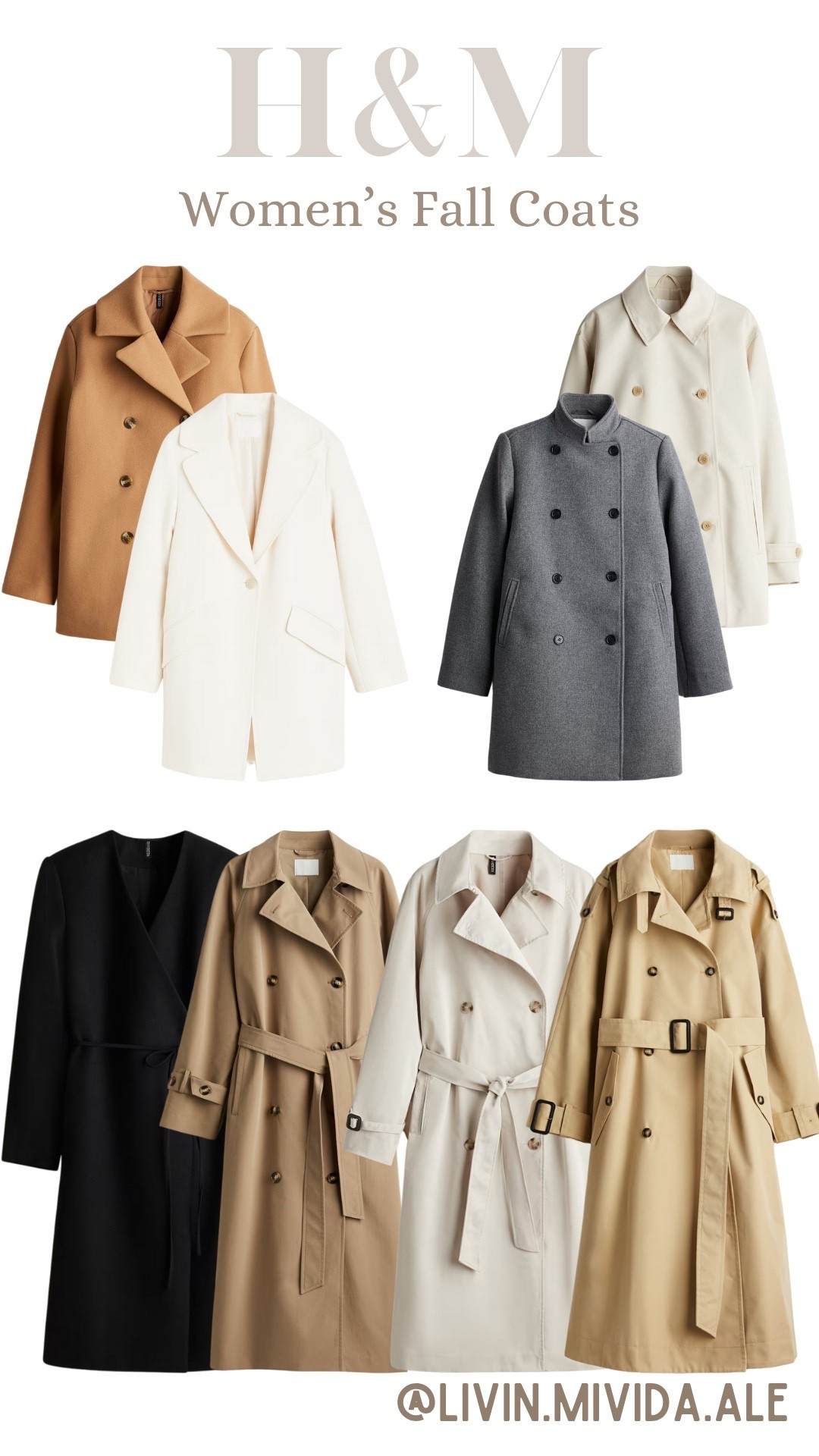 Women's fall coats 🧥🍂

#h&m #fall #coats 

#LTKStyleTip #LTKFindsUnder100 #LTKSeasonal
