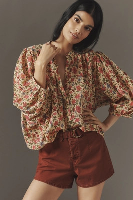 The Sidney Batwing Blouse by Pilcro: Shrunken Edition | Anthropologie (US)