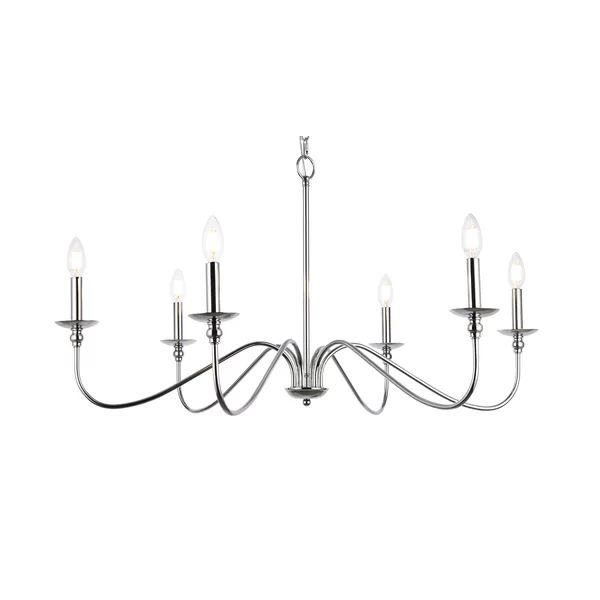 Hamza 6 - Light Candle Style Chandelier | Wayfair North America