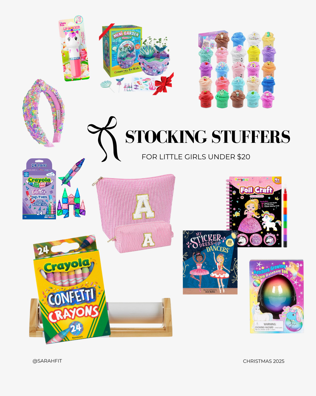 We already spend enough on gifts, we don't need to spend more than $20 on a stocking stuffer for our kids. 

These are a few easy to grab stocking stuffers for little girls that will be here before Christmas and won't break the bank. 






stocking stuffers, Amazon finds, Amazon stocking stuffer ideas for little girls, stocking stuffers under $20, stocking stuffer ideas for toddler girls, stocking stuffer ideas for little girls, easy stocking stuffers for girls  

 #LTKGiftGuide #LTKHoliday #LTKSeasonal