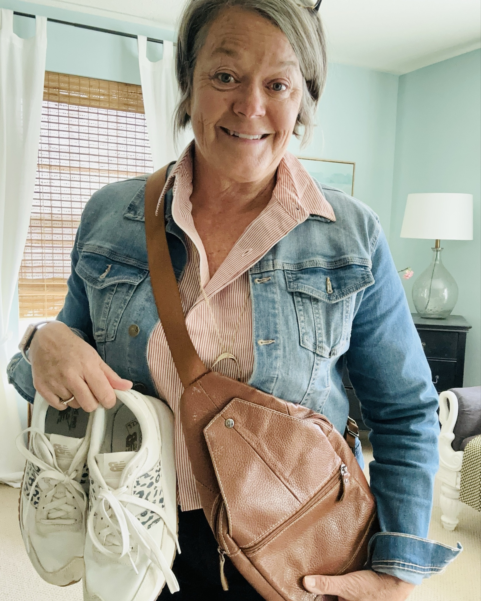 Loving this striped oversized tunic blouse from @Nordstromrack It can be dressed up with wide leg black pants or casual just adding a denim jacket and white sneakers. 
Tunic length, 29 5/8" 
Spread collar
Long sleeves with roll-tab cuffs
55% polyester, 45% rayon
Machine wash, line dry
Imported
#midsize #stripedblouse #styleatanyage #styleover50 #classicstyle #chicover50


#LTKOver40 #LTKStyleTip #LTKMidsize