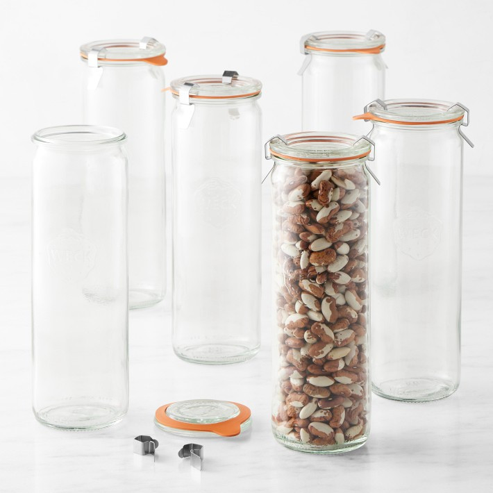 Weck Cylindrical Jars, 20.2 oz, Set of 6 | Williams-Sonoma