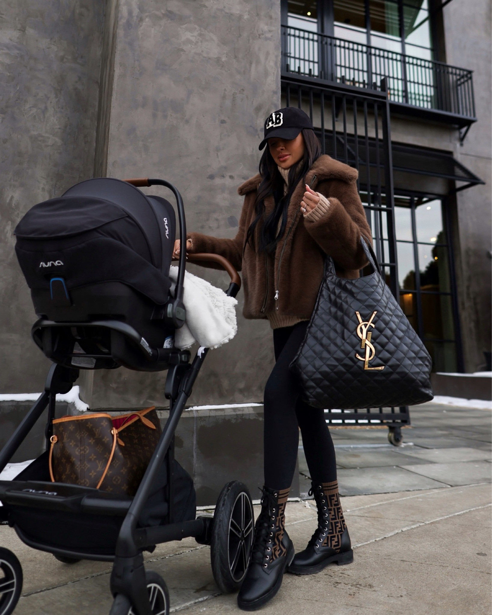 Casual winter outfit ideas
Nordstrom faux fur jacket on sale now! Wearing a small
Anine Bing camel sweater wearing an XS
Shopbop leggings wearing an XS
fendi combat boots



#LTKBaby #LTKSeasonal #LTKStyleTip