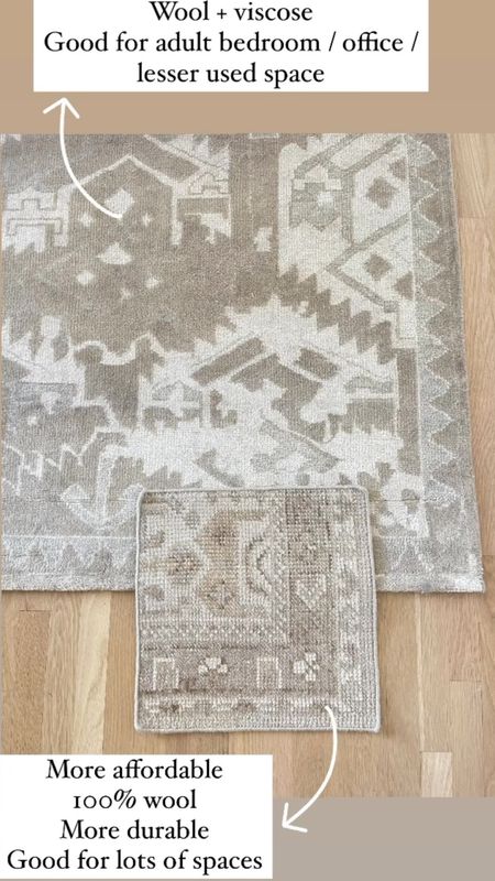 Both on sale - save and splurge rugs

#LTKsalealert #LTKhome #LTKFind