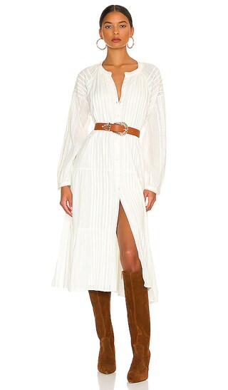 Clare Midi Dress in Ivory | Revolve Clothing (Global)