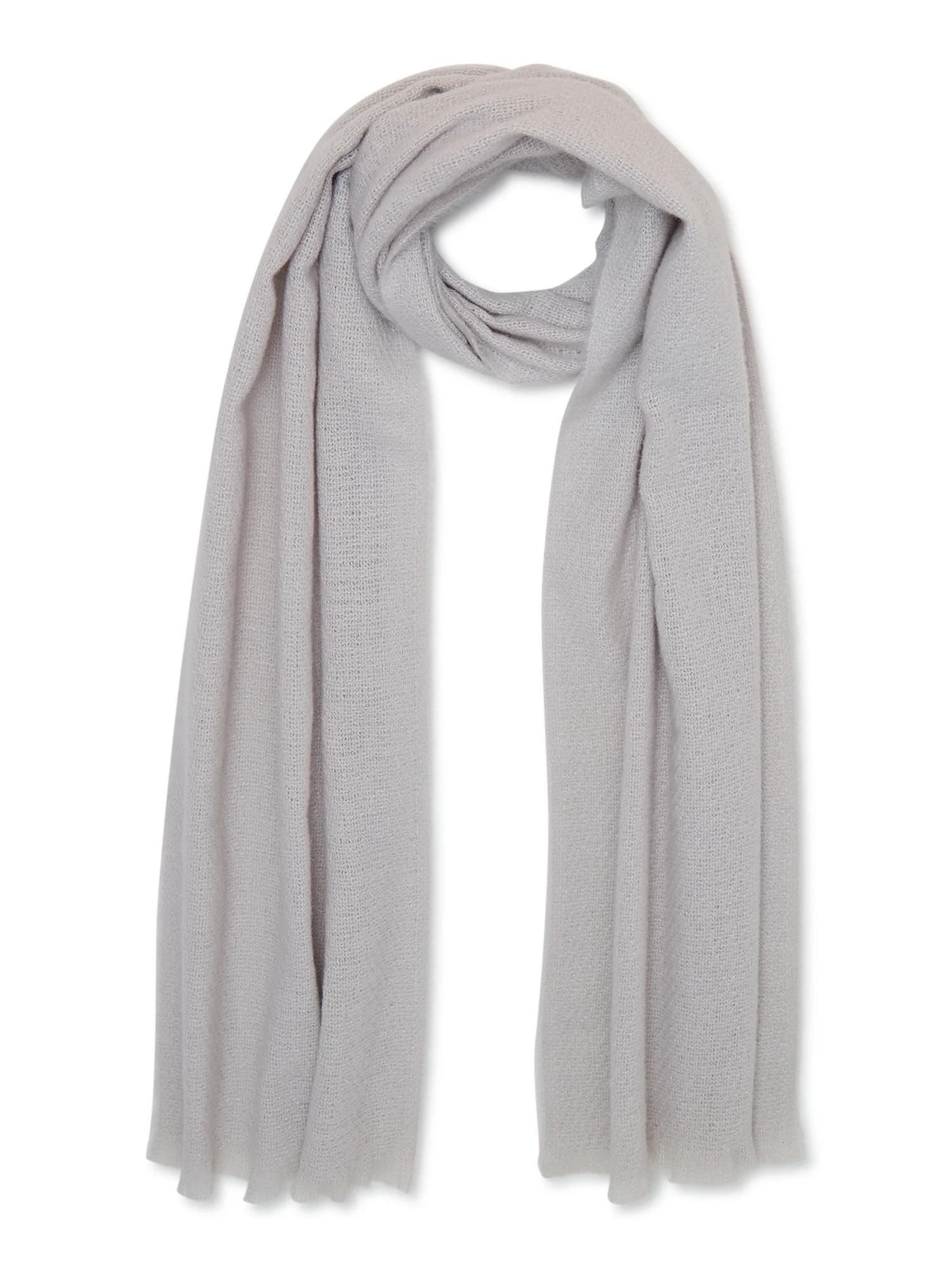 No Boundaries Women's Blanket Wrap Scarf Grey | Walmart (US)