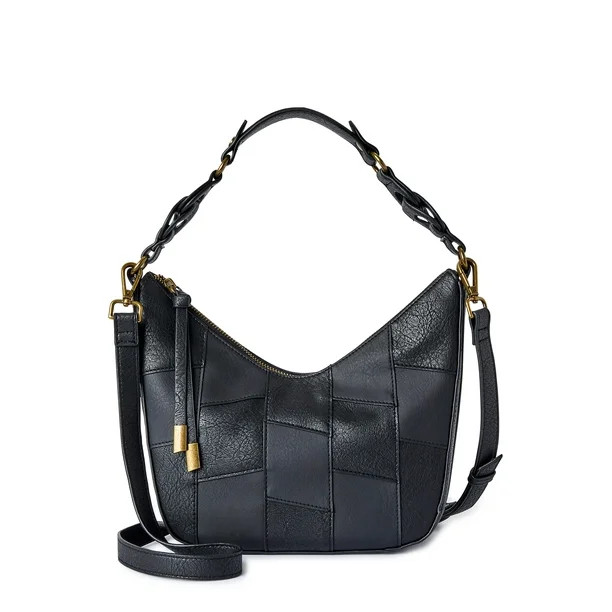 Time and Tru Women's Alice Crossbody Bag Black - Walmart.com | Walmart (US)