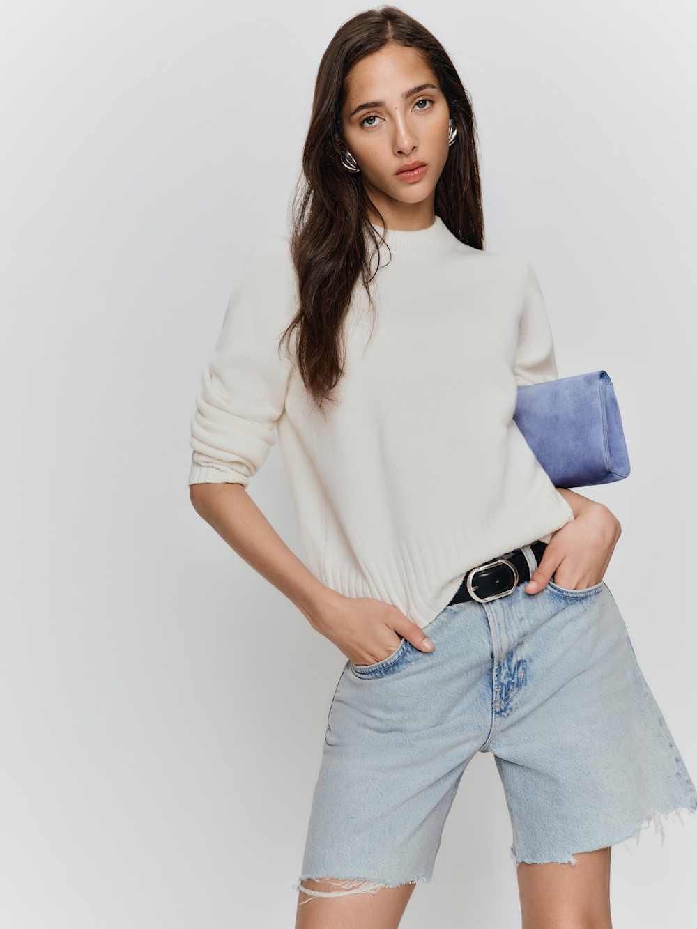 Raye Mid Rise 6” Relaxed Jean Shorts | Reformation (Global)