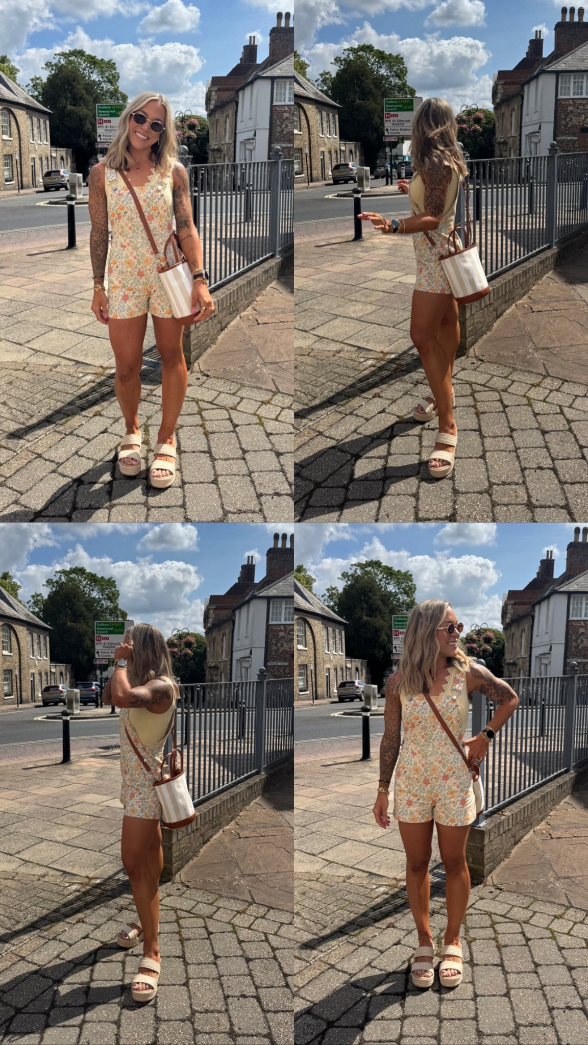 Wearing the Bailey floral overalls today 🌼🌸🙌🏼 so cute! Paired w/ a cutie lace butter yellow tank (in the S) & some wedge sandals (currently on SALE! I go up a 1/2 size) ☺️

Cute & casual summer fit! 🤎

Ootd / summer style / travel fit / date night / overalls / pink lily / amazon fashion / target sandals / sale / Holley Gabrielle 

#LTKSaleAlert #LTKFindsUnder100 #LTKStyleTip