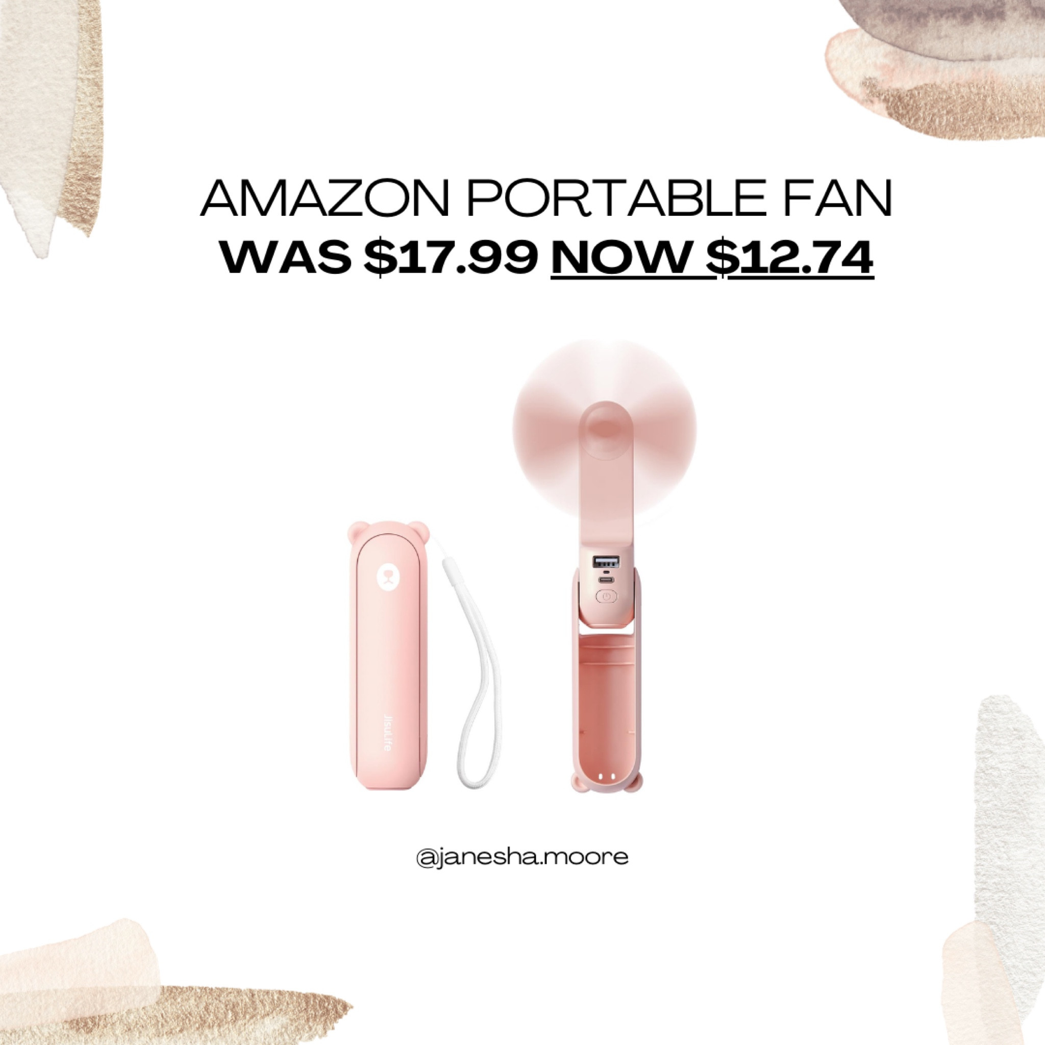 Amazon Portable Fan | WAS $17.99 NOW $12.74

#LTKtravel #LTKsalealert