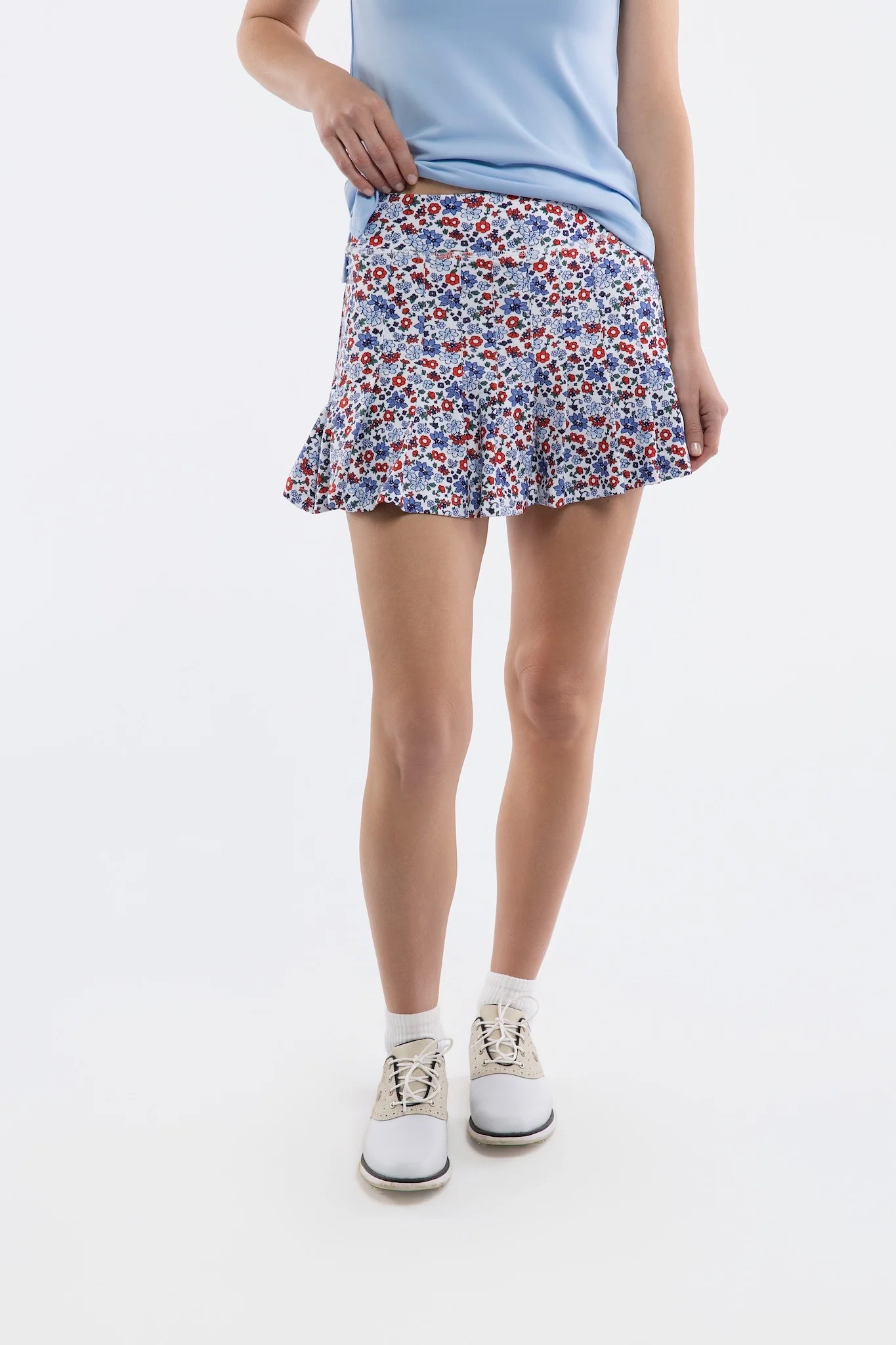 Grey Skort - Dune Floral | Smith and Quinn
